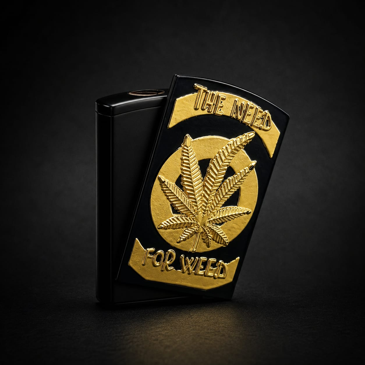 Black Jet Flame Sliding Lighter