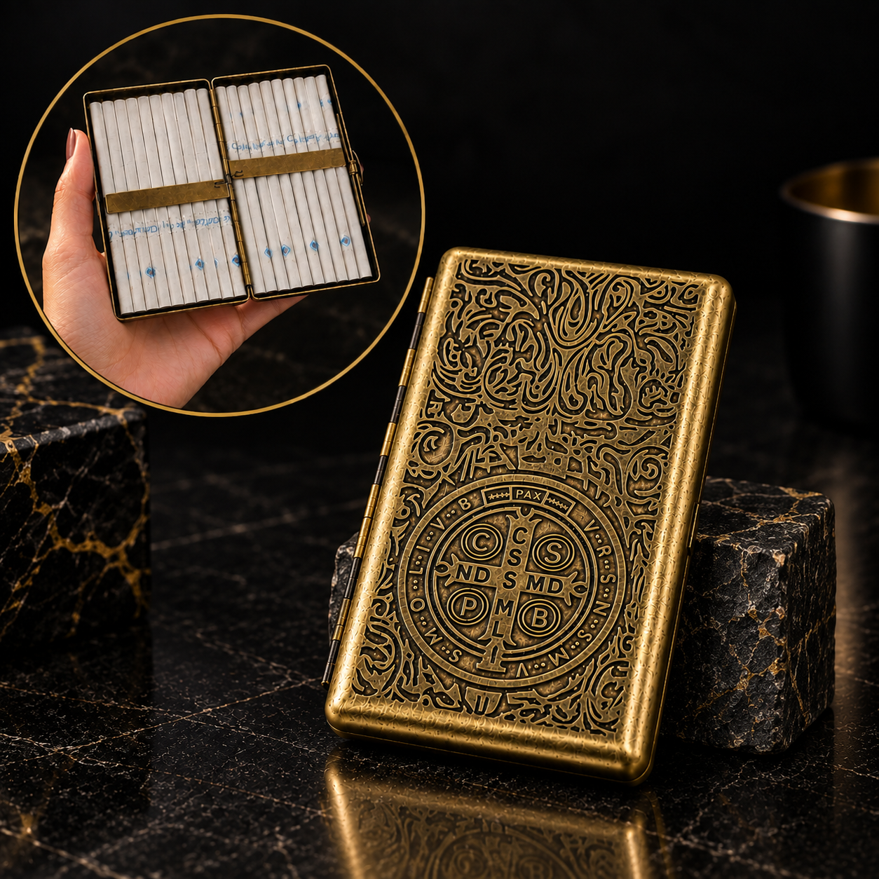 Classic Brass Cigarette Holder