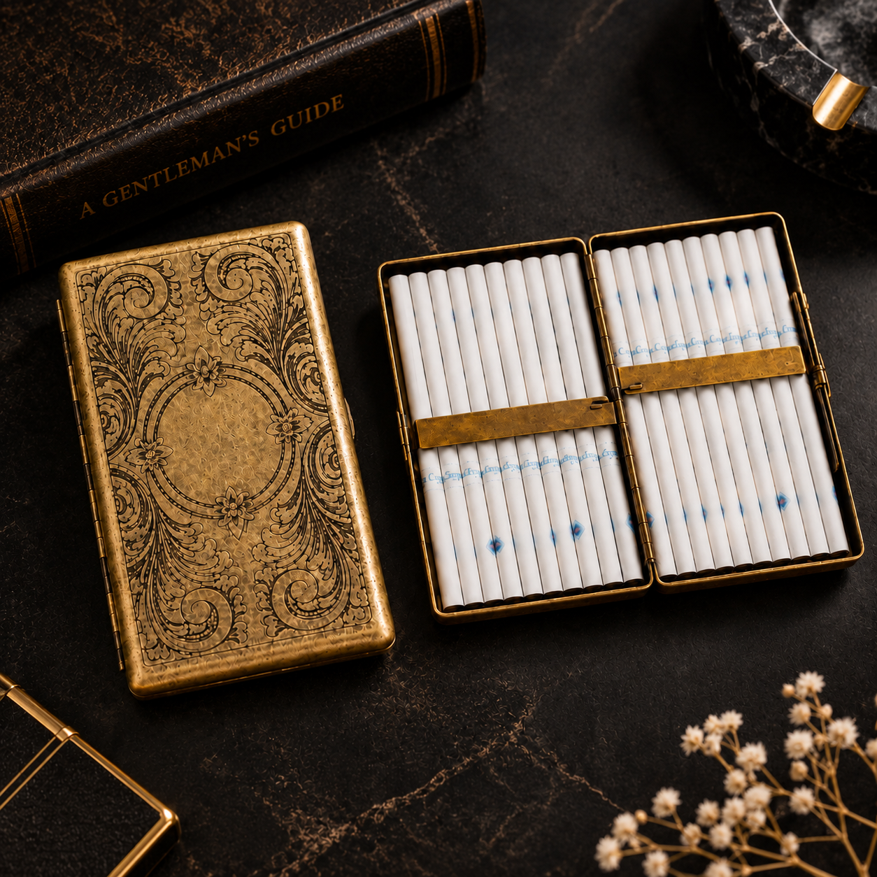 Flora Metal Connect Cigarette Case