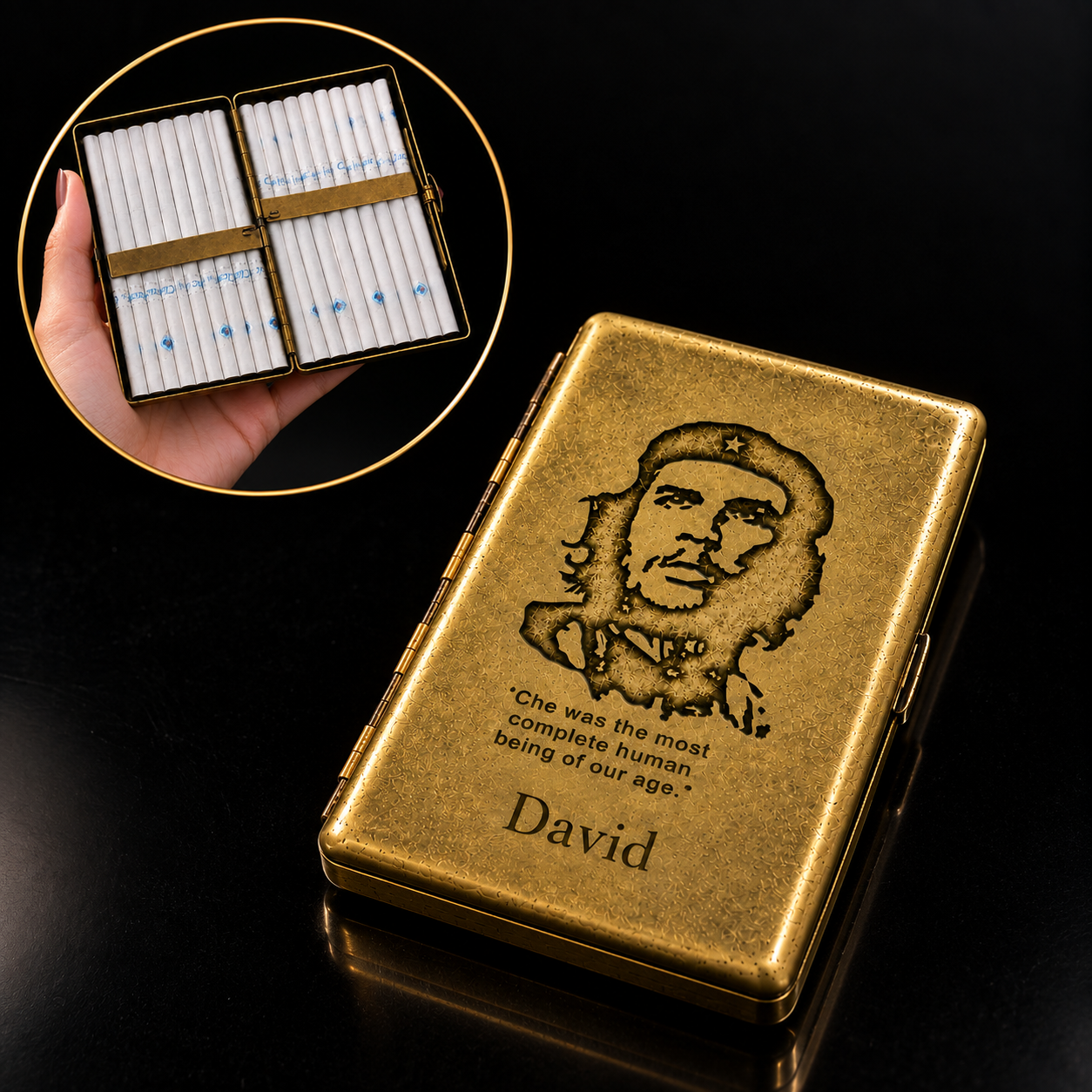 Che Guevara Engraved Connect Cigarette Case