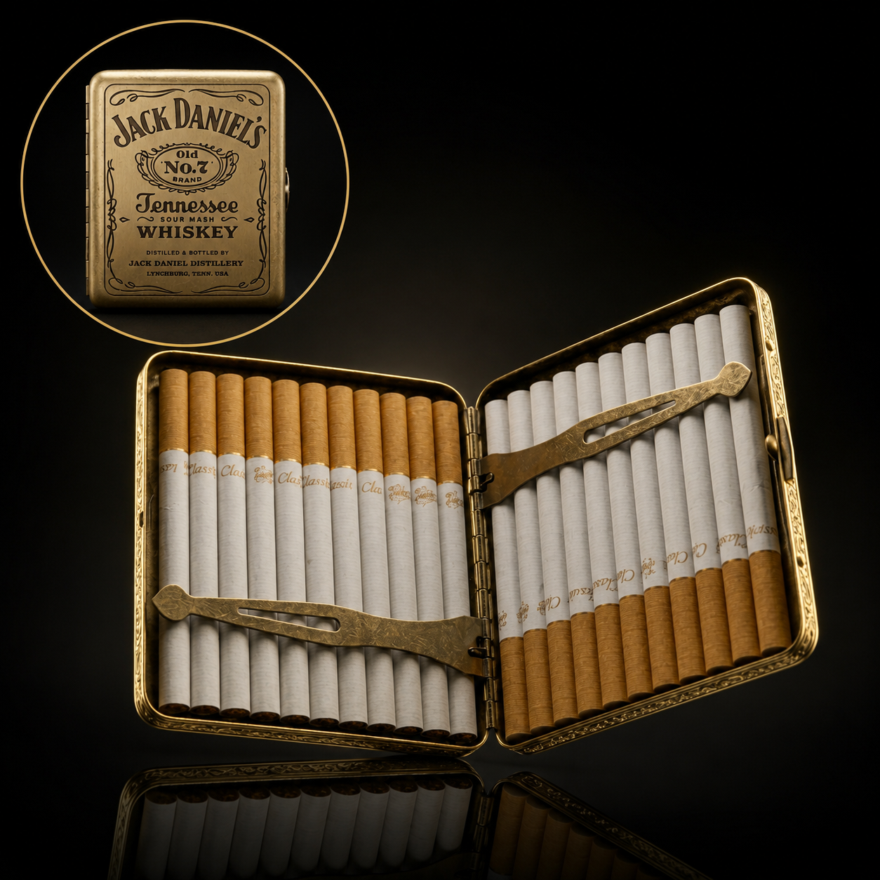Metal Advance Cigarette Case
