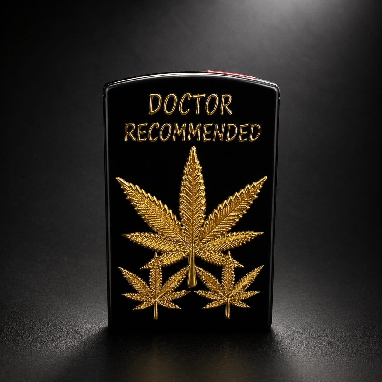Gold Leaf Jet Flame Slider Lighter